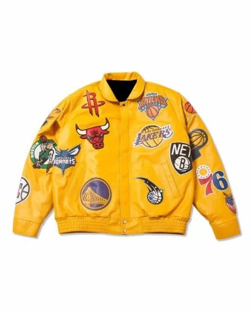 NBA Collage Wool Jacket - Image 1