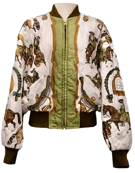 Emily In Paris S02 Lily Collins Silk Bomber Jacket - Image 1