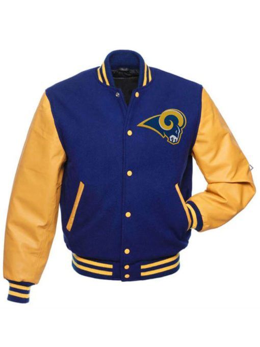 Los Angeles Rams Blue Varsity Jacket - Image 1