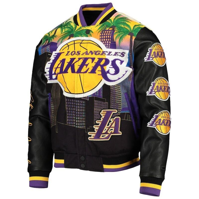 WhatsApp Image 2023-05-11 at 1.00.50 AM (2) LOS ANGELES LAKERS PRO STANDARD REMIX VARSITY JACKET - Image 1