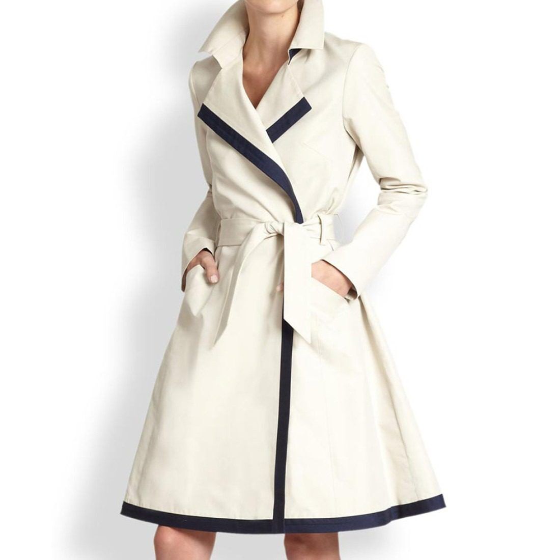 Anne Hathaway The Intern Belted Coat - Image 1