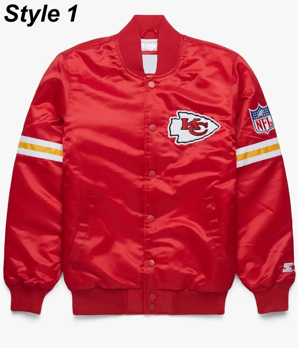 HOMAGE X Starter Chiefs Satin Jacket - Image 1