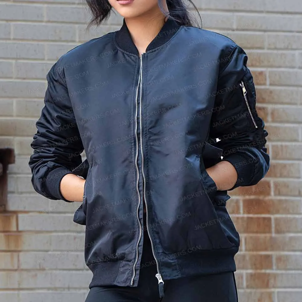 Abby The Last of Us Part II Black Satin Jacket - Image 1