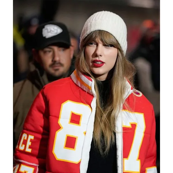 Taylor Swift Kelce 87 Puffer Jacket - Image 1