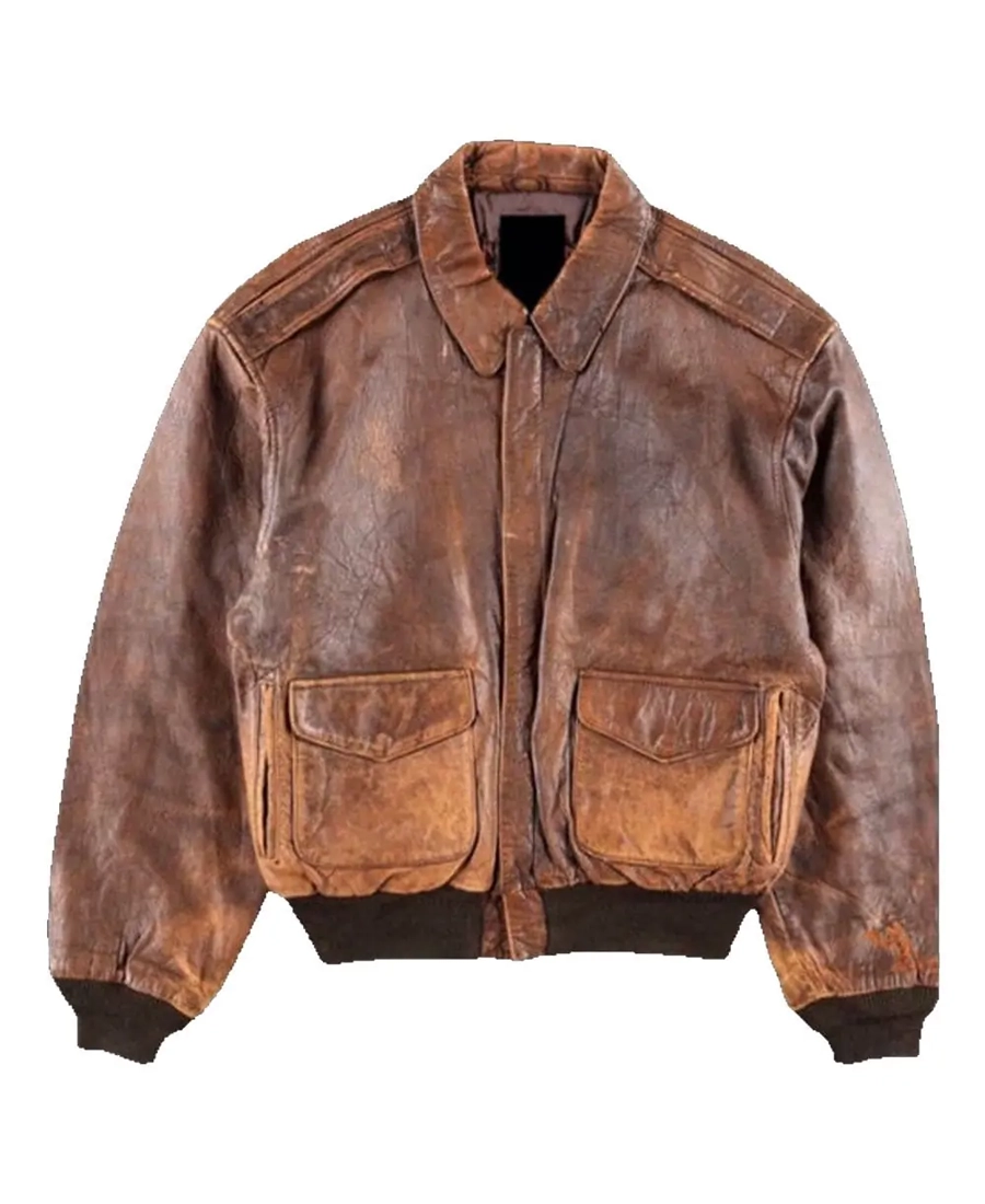 80s A2 Flight Vintage Style Military Brown Leather Jacket | Trendy Leather Jackets 80s A2 Flight Vintage Style Military Brown Leather Jacket | Trendy Leather Jackets