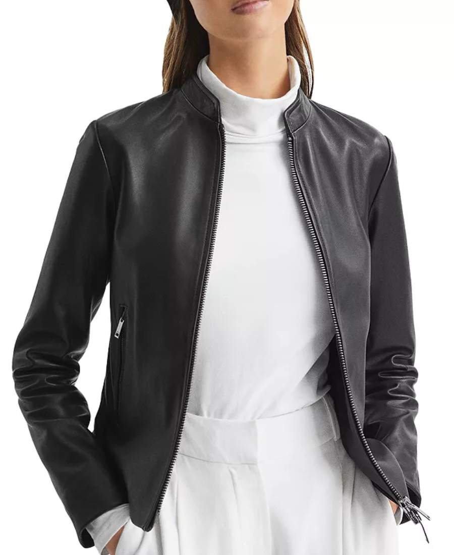Allie Leather Biker Jacket | Trendy Leather Jackets