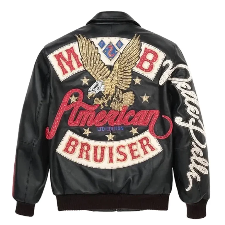 Iconic Pelle Pelle Men Marc Buchanan American Bruiser Leather Jacket - Image 1