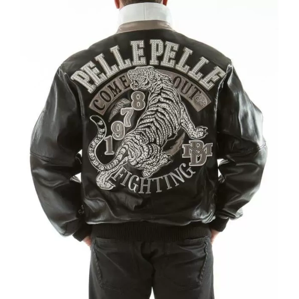Pelle Pelle Black Come Out Fighting Jacket - Image 1